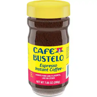 Walmart Cafe Bustelo, Espresso Style, Dark Roast Instant Coffee, 7.05 oz Jar offer