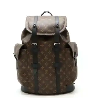 Walmart Pre-Owned LOUIS VUITTON Louis Vuitton Monogram Macassar Christopher PM Backpack... (Good) offer