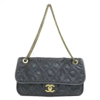 Walmart Pre-Owned Chanel Chain Shoulder Coco Mark Bag Calfskin Women's (Good) offer