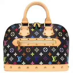 Walmart Pre-Owned Louis Vuitton Alma PM Monogram Multicolor Noir M40444 Handbag Black LV 0234... (Good) offer