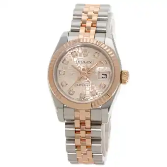 Walmart Pre-Owned Rolex 179171G Datejust 10P Diamond Watch Stainless Steel SSxK18PG Everose... (Good) offer