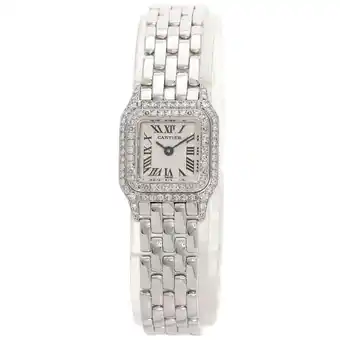 Walmart Pre-Owned Cartier WF3210F3 Panthere Diamond Watch, K18 White Gold, K18WG, Diamond,... (Good) offer