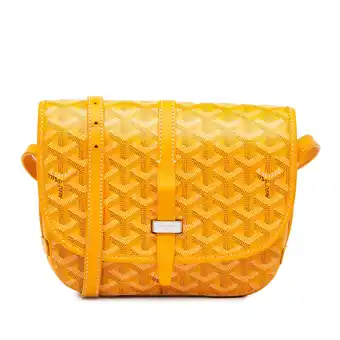 Walmart Pre-Owned Authenticated Goyard Crossbody Bag Coated Canvas Yellow Women offer