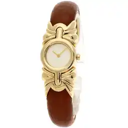 Walmart Pre-Owned Bvlgari Bulgari BJ03 Antalya Bangle Watch, 18K Yellow Gold, Leather, Women's (Good) offer