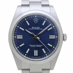 Walmart Pre-Owned ROLEX Rolex Oyster Perpetual 41 124300 Bright Blue Stainless Steel Men's... (Good) offer