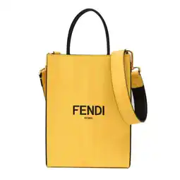 Walmart Pre-Owned Fendi Shopping Bag S 7VA512 Women,Men Leather Handbag,Shoulder Bag Yellow (Good) offer