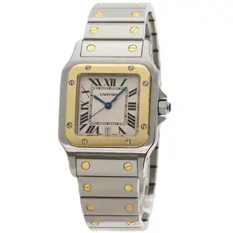 Walmart Pre-Owned Cartier W20011C4 Santos Galbe LM New Buckle Watch Stainless Steel SS K18YG... (Good) offer