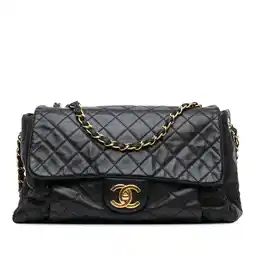 Walmart Pre-Owned Authenticated Chanel Shoulder Bag Calf Black Women (Good) offer