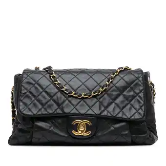 Walmart Pre-Owned Authenticated Chanel Shoulder Bag Calf Black Women (Good) offer