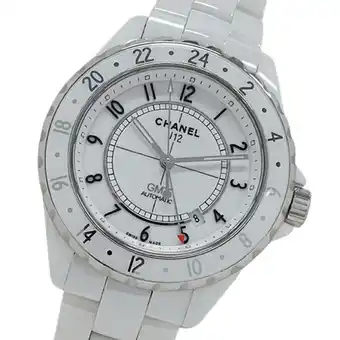 Walmart Pre-Owned CHANEL Watch Men's J12 GMT Date Automatic AT Stainless Steel SS White... (Good) offer