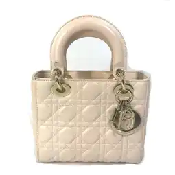 Walmart Pre-Owned CHRISTIAN DIOR Mini 2WAY Hand Bag Pink Beige Beige (Good) offer