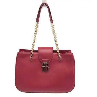 Walmart Pre-Owned Furla Chain Women's Leather Tote Bag Wine (Good) offer