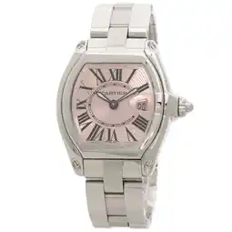 Walmart Pre-Owned Cartier W62017V3 Roadster SM Watch Stainless Steel SS Ladies (Good) offer