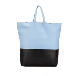 Walmart Pre-Owned Authenticated Celine Tote Bag Calf Light Blue Women (Good) offer