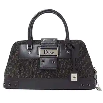 Walmart Pre-Owned Christian Dior Dior Women's Handbag Canvas Trotter Street Chic Black (Fair) offer