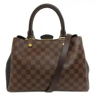 Walmart Pre-Owned Louis Vuitton N41673 Brittany Handbag Damier Canvas Women's (Good) offer