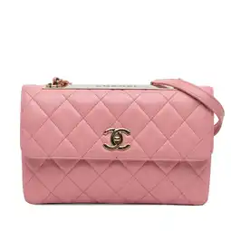 Walmart Pre-Owned Authenticated Chanel Shoulder Bag Lambskin Leather Light Pink Women (Good) offer