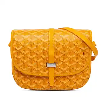 Walmart Pre-Owned Authenticated Goyard Crossbody Bag Coated Canvas Yellow Women offer