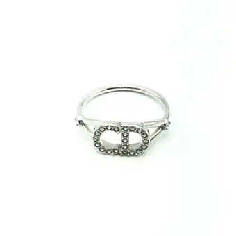 Walmart Pre-Owned Christian Dior Clair D Lune Ring Silver Size M (Good) offer