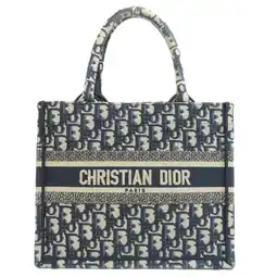 Walmart Pre-Owned Christian Dior Book Tote Handbag Canvas Women's (Good) offer