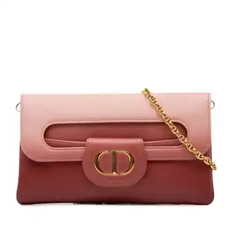 Walmart Pre-Owned Authenticated Dior Crossbody Bag Calf Pink Women offer