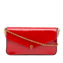 Walmart Pre-Owned Authenticated Louis Vuitton Crossbody Bag Vernis Leather Red Women (Good) offer