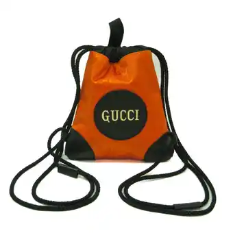 Walmart Pre-Owned Gucci Off The Grit 643887 Men,Women Nylon Backpack Black,Orange (Good) offer