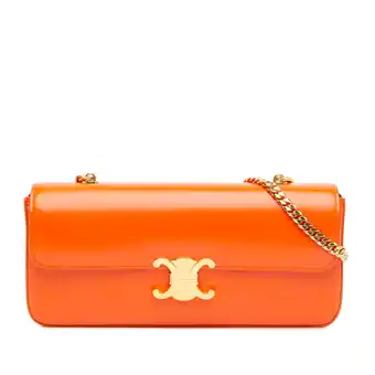 Walmart Pre-Owned Authenticated Celine Shoulder Bag Calf Orange Women (Good) offer