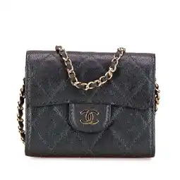 Walmart Pre-Owned Authenticated Chanel Crossbody Bag Caviar Leather Black Women offer