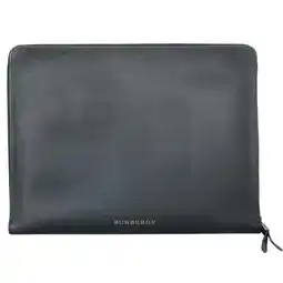 Walmart Pre-Owned Burberry Clutch Bag Leather Black Men's k0001 (Good) offer