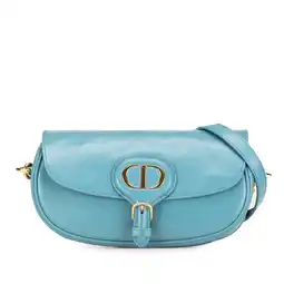 Walmart Pre-Owned Authenticated Dior Crossbody Bag Calf Light Blue Women (Good) offer