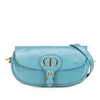 Walmart Pre-Owned Authenticated Dior Crossbody Bag Calf Light Blue Women (Good) offer