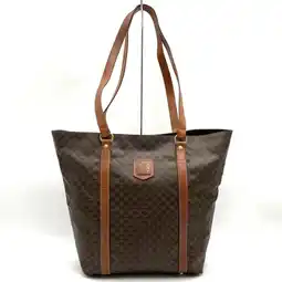 Walmart Pre-Owned CELINE Macadam Tote Bag, Shoulder PVC/Leather, Brown, Women's (Good) offer