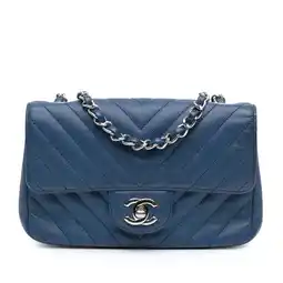 Walmart Pre-Owned Authenticated Chanel Crossbody Bag Caviar Leather Dark Blue Women (Good) offer