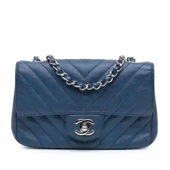 Walmart Pre-Owned Authenticated Chanel Crossbody Bag Caviar Leather Dark Blue Women (Good) offer