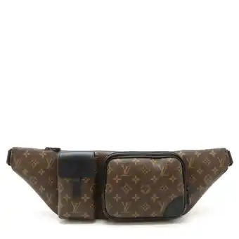 Walmart Pre-Owned LOUIS VUITTON Louis Vuitton Monogram Macassar Christopher Bum Bag Belt... (Good) offer