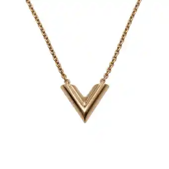 Walmart Pre-Owned Louis Vuitton Essential V M00857 Gold Necklace LV 0079 LOUIS VUITTON (Good) offer