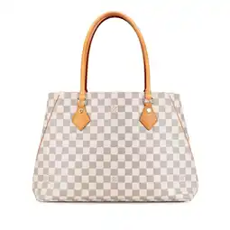 Walmart Pre-Owned Authenticated Louis Vuitton Tote Bag Damier Canvas White Women (Good) offer