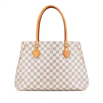 Walmart Pre-Owned Authenticated Louis Vuitton Tote Bag Damier Canvas White Women (Good) offer