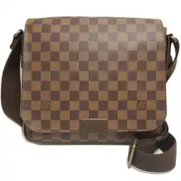 Walmart Pre-Owned LOUIS VUITTON Louis Vuitton Damier District PM N41213 Shoulder Bag Ebene... (Good) offer