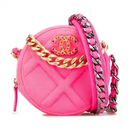 Walmart Pre-Owned Authenticated Chanel Satchel Cotton Hot Pink Women offer