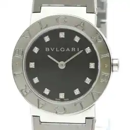 Walmart Pre-Owned Polished BVLGARI BVLGARI-BVLGARI Diamond Quartz Ladies Watch BB26SS BF578303 (Good) offer