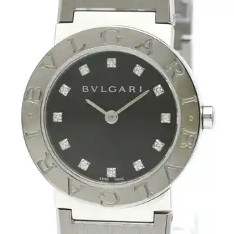 Walmart Pre-Owned Polished BVLGARI BVLGARI-BVLGARI Diamond Quartz Ladies Watch BB26SS BF578303 (Good) offer