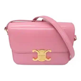 Walmart Pre-Owned CELINE Shoulder Bag Pink Rosa leather 188423BF424OS (New) offer