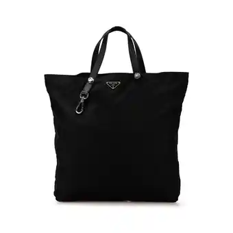 Walmart Pre-Owned Authenticated Prada Tote Bag Nylon Black Women (Good) offer