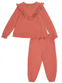 Walmart Modern Moments by Gerber Toddler Girl V-Neck Ruffle Top and Pant Set, 2-Piece, Sizes 12 Months - 5T offer