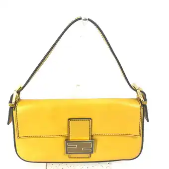 Walmart Pre-Owned Fendi 8BR600 FF Bag Shoulder Bag 2WAY bag Hand Bag yellow (Good) offer