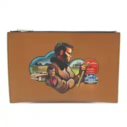 Walmart Pre-Owned Christian Dior ON THE ROAD Jack Kerouac Women,Men Leather Clutch Bag... (Good) offer