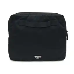 Walmart Pre-Owned Prada clutch bag black nylon leather PC computer case women men PRADA (Good) offer