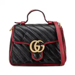 Walmart Pre-Owned Authenticated Gucci Satchel Calf Black Women offer